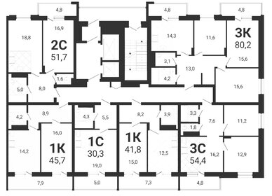 Квартира 80,2 м², 3-комнатная - изображение 2