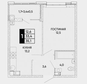 37 м², 1-комнатная квартира 6 000 000 ₽ - изображение 31