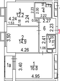 Квартира 57,5 м², 2-комнатная - изображение 1