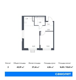 40 м², 2-комнатная квартира 7 700 000 ₽ - изображение 34