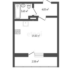 Квартира 30,1 м², студия - изображение 5