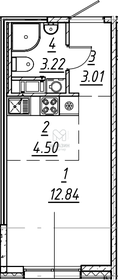 Квартира 23,6 м², студия - изображение 2