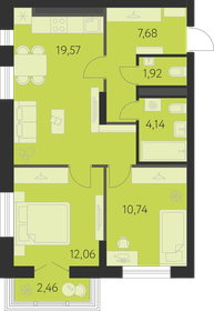 56 м², 2-комнатная квартира 6 626 000 ₽ - изображение 20