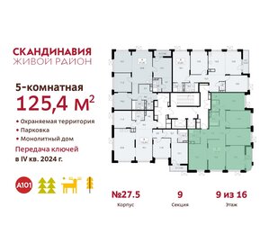 Квартира 125,4 м², 5-комнатная - изображение 2