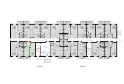 Квартира 36,6 м², 1-комнатная - изображение 2