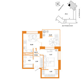 42,6 м², 1-комнатная квартира 6 000 000 ₽ - изображение 71