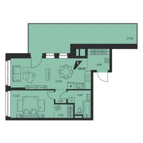 55,6 м², 2-комнатные апартаменты 22 003 348 ₽ - изображение 29