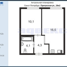 Квартира 35,3 м², 1-комнатная - изображение 2