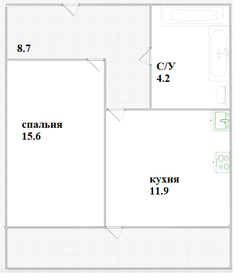 44,6 м², 1-комнатная квартира 6 190 000 ₽ - изображение 34