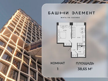 Квартира 38,7 м², 1-комнатная - изображение 1