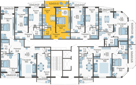 38,9 м², 1-комнатная квартира 3 900 000 ₽ - изображение 55