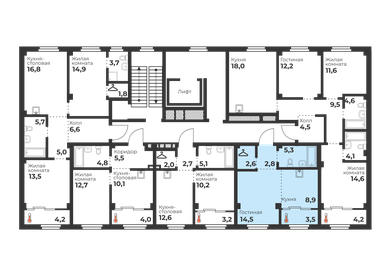 32 м², 1-комнатная квартира 4 400 000 ₽ - изображение 81