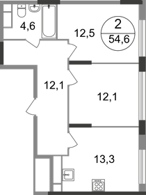 51,3 м², 2-комнатная квартира 14 300 000 ₽ - изображение 84