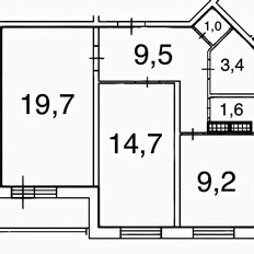 Квартира 59,1 м², 2-комнатная - изображение 3