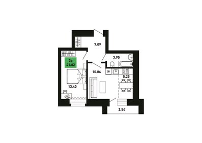 49 м², 2-комнатная квартира 2 250 000 ₽ - изображение 46