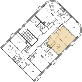 35,5 м², 1-комнатная квартира 11 665 528 ₽ - изображение 31