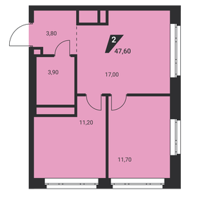 48 м², 2-комнатная квартира 5 600 000 ₽ - изображение 19