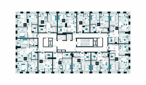 55,7 м², 2-комнатная квартира 6 679 200 ₽ - изображение 18