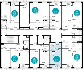 27,3 м², 1-комнатная квартира 6 210 294 ₽ - изображение 16