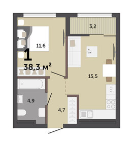 47,7 м², 1-комнатная квартира 5 300 000 ₽ - изображение 59