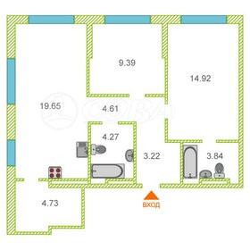 Квартира 65 м², 2-комнатная - изображение 1