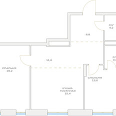 Квартира 72 м², 3-комнатная - изображение 2