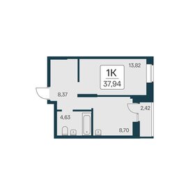 27 м², 1-комнатная квартира 3 800 000 ₽ - изображение 21