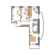 Квартира 82,3 м², 3-комнатная - изображение 3