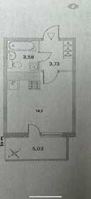 Квартира 21,4 м², студия - изображение 1