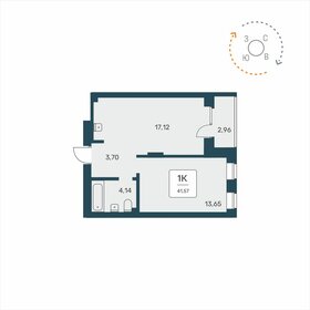42,1 м², 1-комнатная квартира 5 950 000 ₽ - изображение 22