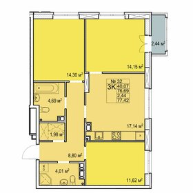 92 м², 3-комнатная квартира 17 900 000 ₽ - изображение 29