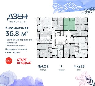 Квартира 36,8 м², 2-комнатная - изображение 2