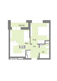 29,1 м², 1-комнатная квартира 4 750 000 ₽ - изображение 94