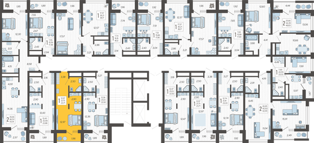 24 м², квартира-студия 9 850 000 ₽ - изображение 137