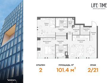 92,2 м², 3-комнатная квартира 94 966 000 ₽ - изображение 73