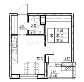 Квартира 30,1 м², 1-комнатная - изображение 1