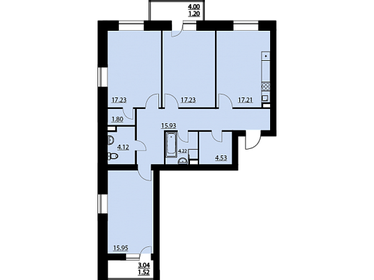 Квартира 100 м², 3-комнатная - изображение 1