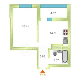 Квартира 46,1 м², 1-комнатная - изображение 1