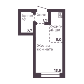 36 м², 1-комнатная квартира 2 650 000 ₽ - изображение 76