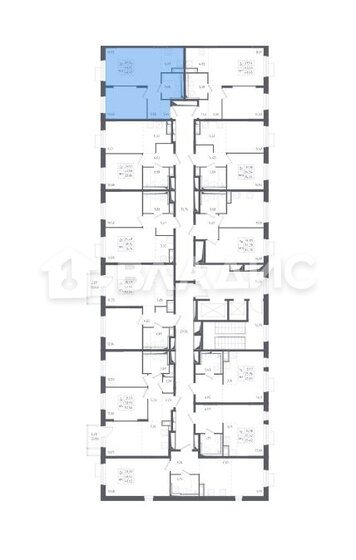 40,5 м², 2-комнатная квартира 7 100 000 ₽ - изображение 1