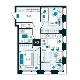 48 м², 2-комнатная квартира 4 200 000 ₽ - изображение 63