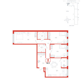133,2 м², 4-комнатная квартира 12 120 000 ₽ - изображение 103