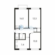 Квартира 58,5 м², 3-комнатная - изображение 1