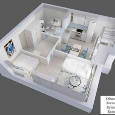 Квартира 47,8 м², 1-комнатная - изображение 4