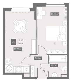 32,6 м², 1-комнатная квартира 8 650 000 ₽ - изображение 85