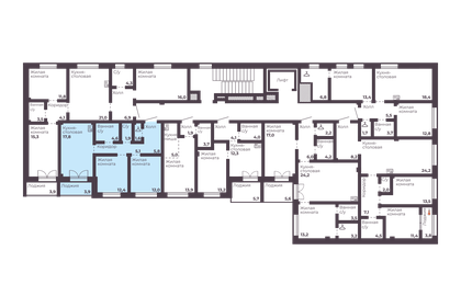 Квартира 61,2 м², 2-комнатная - изображение 2