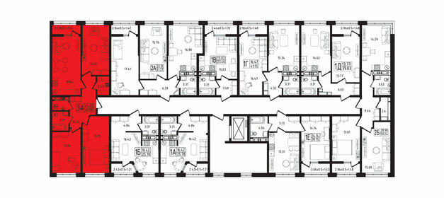 83,4 м², 3-комнатная квартира 8 337 000 ₽ - изображение 34