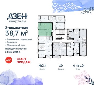 36,1 м², 2-комнатная квартира 7 300 500 ₽ - изображение 2