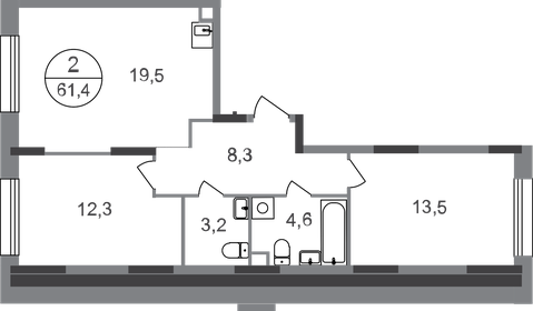 64 м², 2-комнатная квартира 15 800 000 ₽ - изображение 57