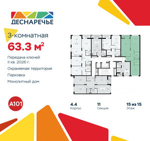 63,7 м², 3-комнатная квартира 12 713 055 ₽ - изображение 37